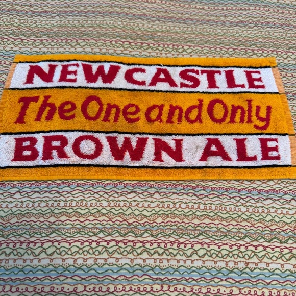 Newcastle Brown Ale Bar Towel 15.5" x 7.5" - Picture 1 of 2